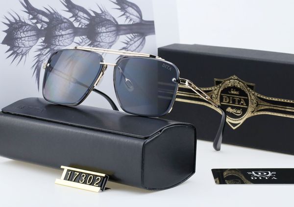 

dita men popular data model m six sunglasses metal vintage fashion style sunglass square frameless uv 400 lens come with package classical, White;black