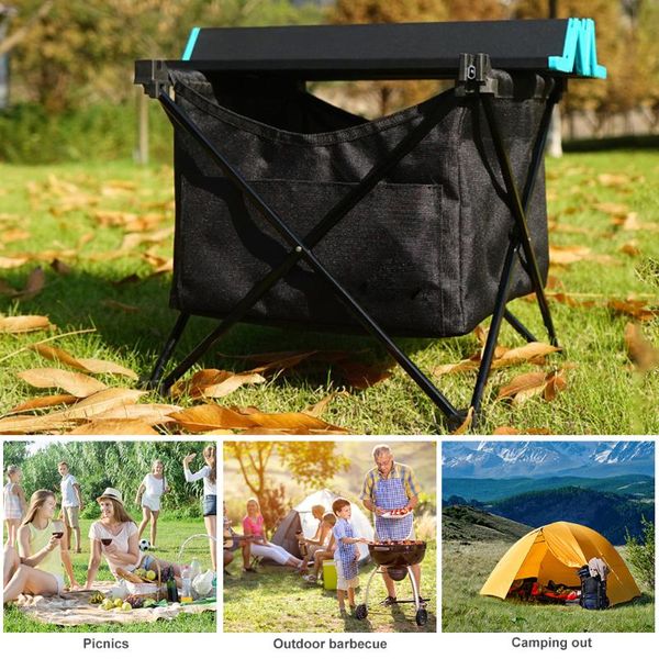 

camp furniture practical outdoor folding table storage hanging basket picnic camping pouch organizer supplies 600d waterproof oxford cloth b