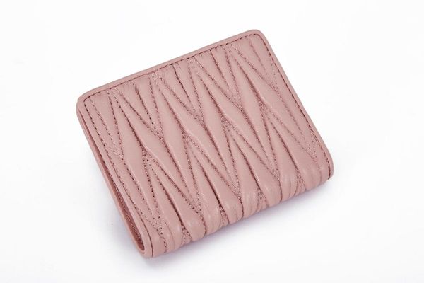

wallets 2021 wrinkled sheepskin wallet wind leather short women's multi card position zero, Red;black