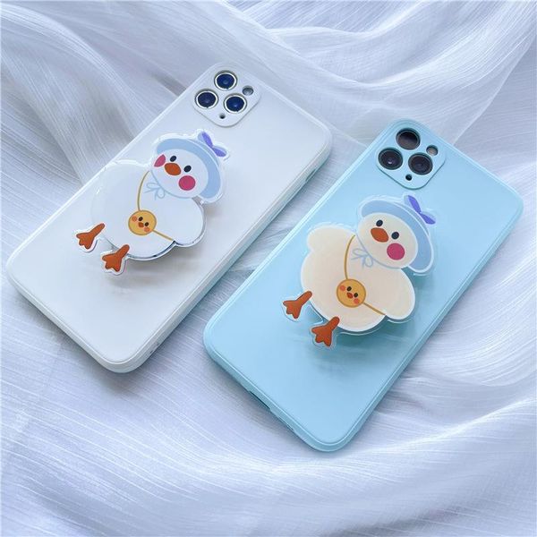 

cell phone mounts & holders cartoon chicken acrylic epoxy retractable stand creative lazy deskfolding