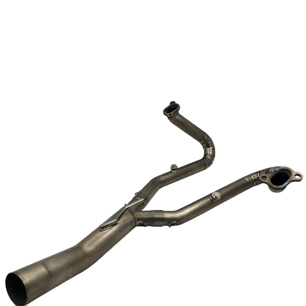 

motorcycle exhaust system real titanium alloy muffler contact middle pipe slip on for r 1200 gs