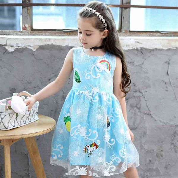 

2021 spring and summer new girls' small fresh dress zhang zi paste lace princess skirt trend, Red;yellow
