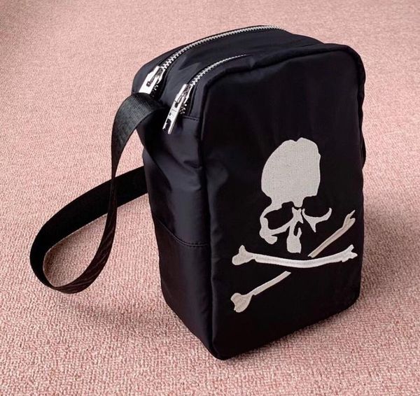 

19ss version new japan mastermind mmj skull hiphop fashion shoulder bag inclined multifunction shoulder bag belt, Black;brown