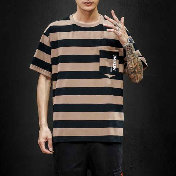 

2021 new short sleeve t shirt men summer tshirt tees classic brand fashion clothes plus size m-5xl o neck h6xk, Black