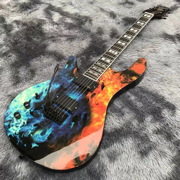 

custom grand left handed electric guitar accept shape and logo via ems