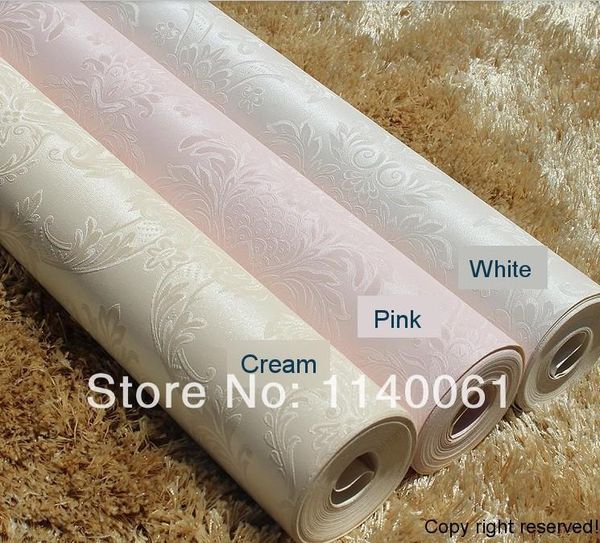 

embossed sand damask texture pattern non-woven wallpaper with ing
