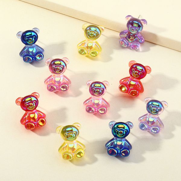 

ez3241 fashion accessories cute colorful cub earrings, Silver