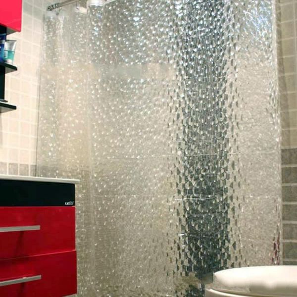 

shower curtains white modern design is simple translucent and hazy thickened 3deva curtain easy to clean