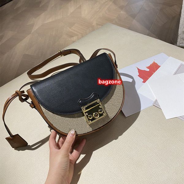 

women luxurys designers bags 2021 saddle cross body bag cowhide handbag purses shoulder