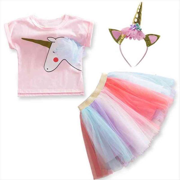 

unicorn dress for girls childrens clothes kids rainbow tulle dresses baby girls party costume summer princess dress vestidos, Red;yellow
