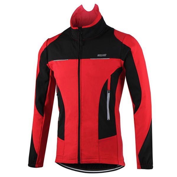 

racing jackets men cycling jacket windproof long sleeve bicycle jersey mtb mountain bike coat windbreaker thermal jerseys, Black;red