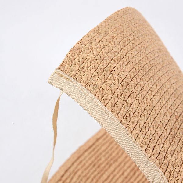 

2021 new sun women raffia straw vintage lace-up beach hats z1eo, Blue;gray