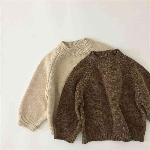 

kids sweatres spring girls pullover boys knitwear brief style clothes, Blue