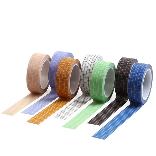 

3Pieces/Lot 10M Black White Grid Washi Tape Planner Office Adhesive Tape DIY Scrapbooking Sticker Label Japanese Masking Tape 2016