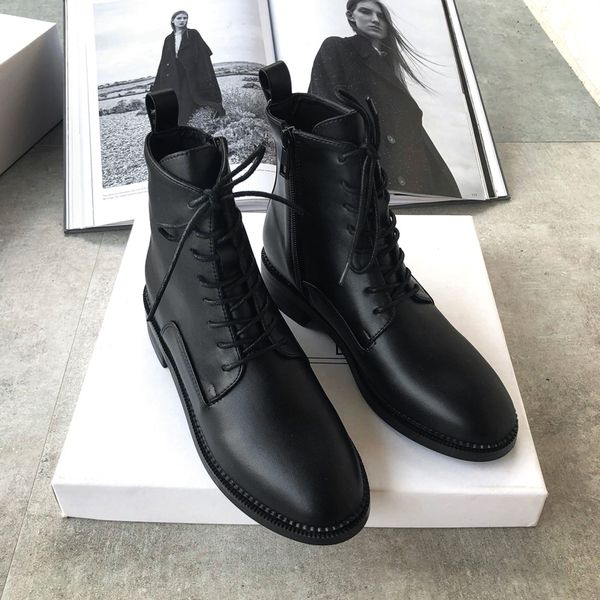 

2021 spring delicate and thin feet, little martin short boots and velvet fried street british female boots new shoes, Black