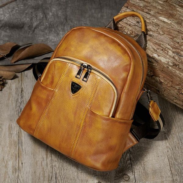 

duffel bags lhfff chinese style first layer cowhide retro embossed hand-polished color large-capacity fashion backpack