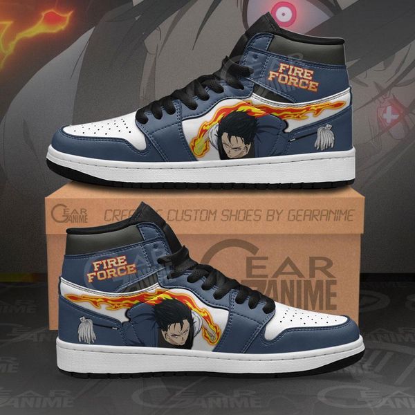 

fire force benimaru shinmon sneakers custom anime sho