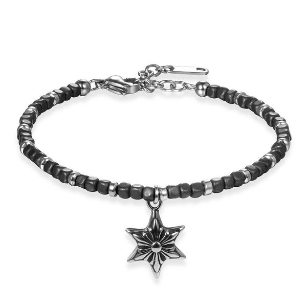 

charm bracelets boniskiss christmas for lover's men stainless steel bangle jewelry women vintage star silver color bracelet, Golden;silver