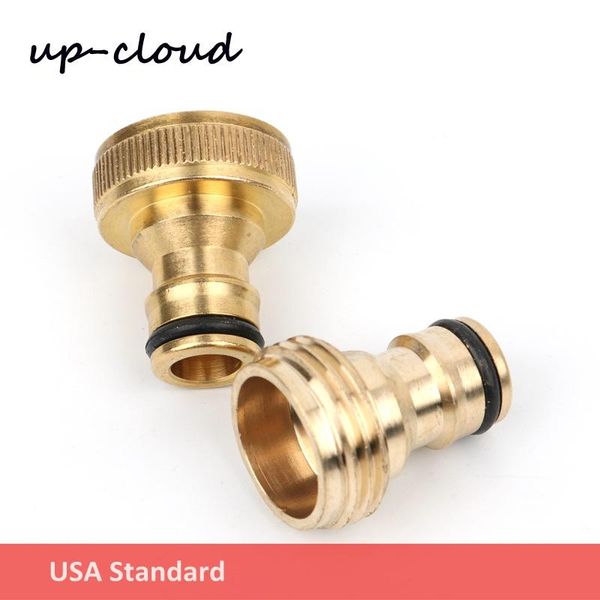 

watering equipments 2pcs npt 3/4" thread garden quick connector water gun joint usa standard tap faucet adapter