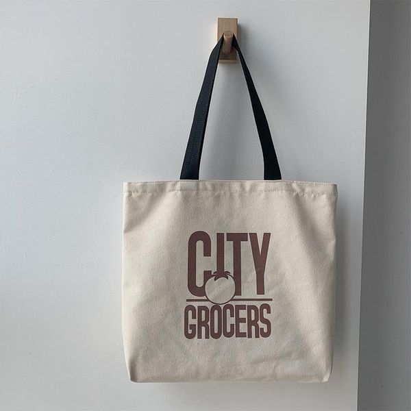 

evening bags casual canvas tote shopper bag large cotton cloth shoulder shopping for women 2021 zipper ladies handbags eco big beach