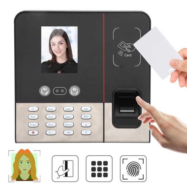 

2.8in tcp/ip time attendance face fingerprint password id card recognition access controller 100-240v