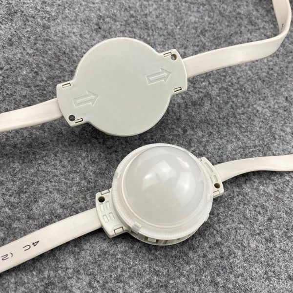 

modules frosted cover;50mm diameter;ip68;24v;gs8206;addressable led smart module;1.68w(7 leds);rgb full color