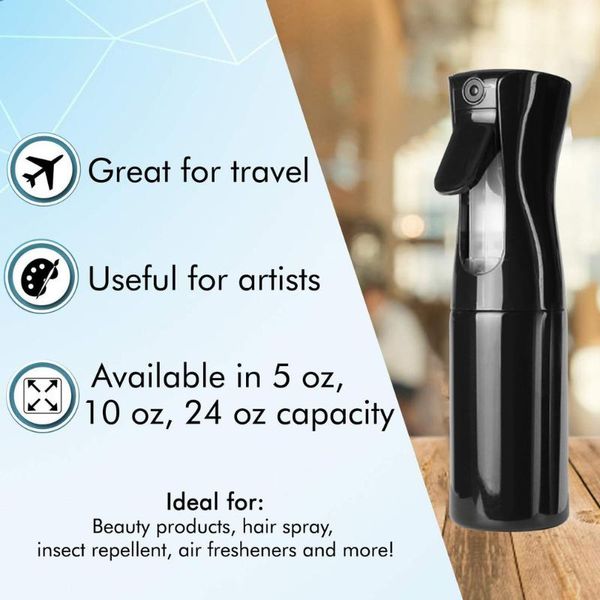 

storage bottles & jars continuous sprayer hair water ultra fine mister spray bottle for hairstyling cleaning gardening plants misting skin c
