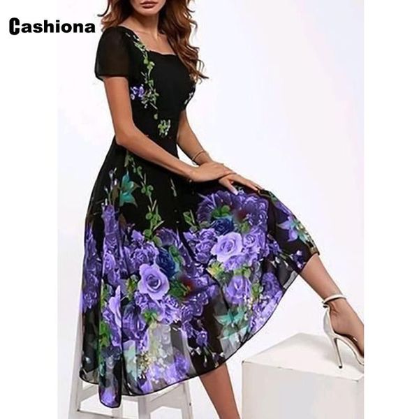 

party dresses plus size women elegant fashion long maxi dress bohemian flower print short sleeve vintage a-line femme 5xl, White;black