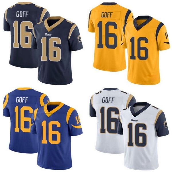 

losangelesramsmen #16 jared goff women youth vapor limited jersey, Black