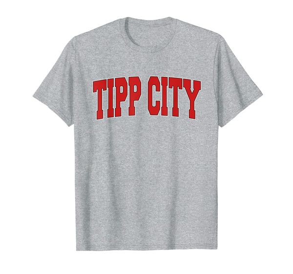 

tipp city oh ohio varsity style usa vintage sports t-shirt, White;black