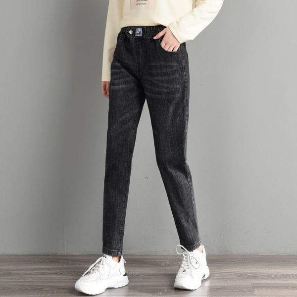 

autumn spring and autumn thin high waist elastic pants, Blue