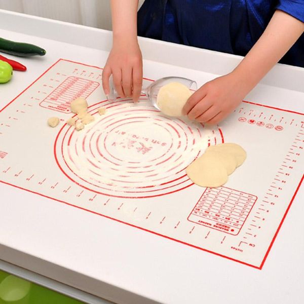

rolling pins & pastry boards 100pcs non-stick silicone baking sheet kneading dough cake bakeware liner pads mat pasta tools kitchen accessor
