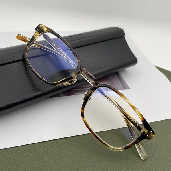 

fashion sunglasses frames square glasses frame titanium prescription men myopia eyeglasses for vintage japan designer brand, Black