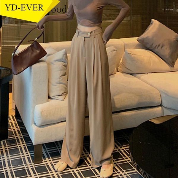 

high-waisted, thin, wide-leg pants, drape, mopping, long autumn clothing, loose and versatile casual pants women's & capris, Black;white
