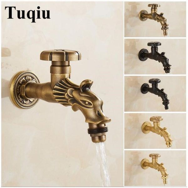 

carved wall mount brass antique bronze bibcock,decorative outdoor garden faucet washing machine faucet small tap