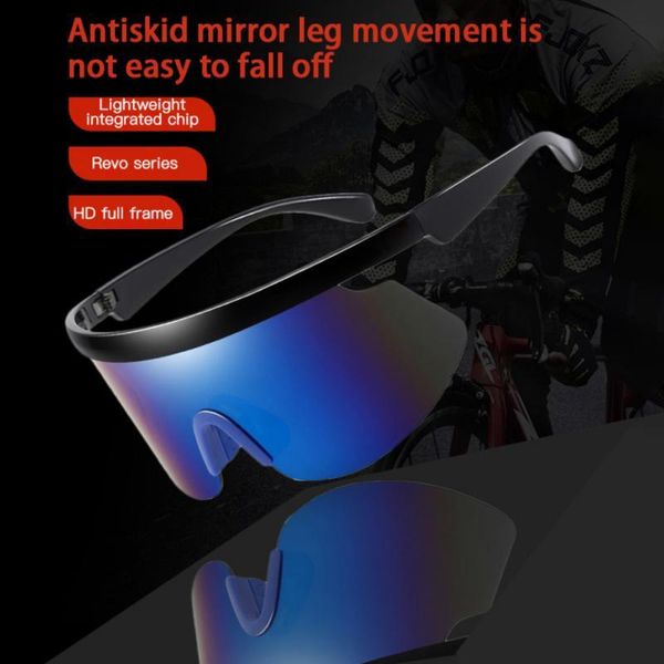 

outdoor eyewear 2021 fashion cycling glasses eye protect uv400 big frame bicycle sunglasses men women sport goggles hiking