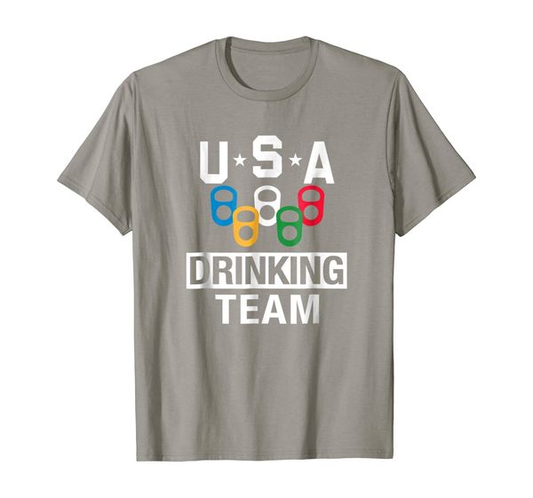 

usa drinking team shirt beer party t-shirt, White;black