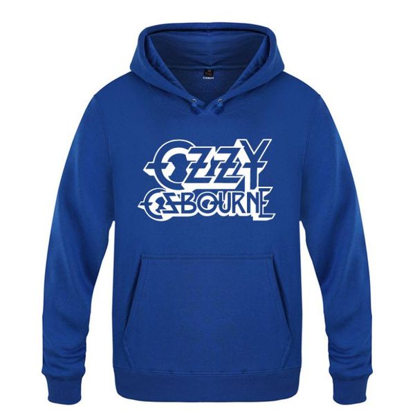 

men's hoodies & sweatshirts ozzy music rock hoodie men fleece long sleeve hooded sweatshirt winter man hip hop fitness pullover streetw, Black