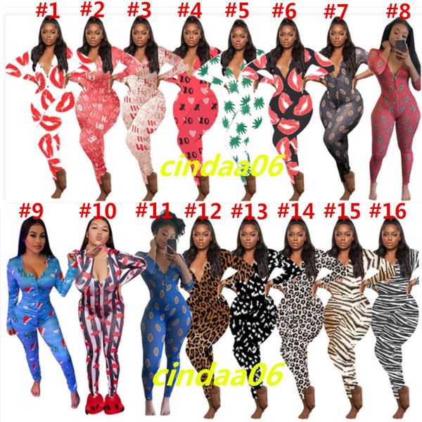 

bodysuit sleeve casual slim pajama clothes women rompers jumpsuits long home onesies 2021 ladies designers printed pants gesgt, Black