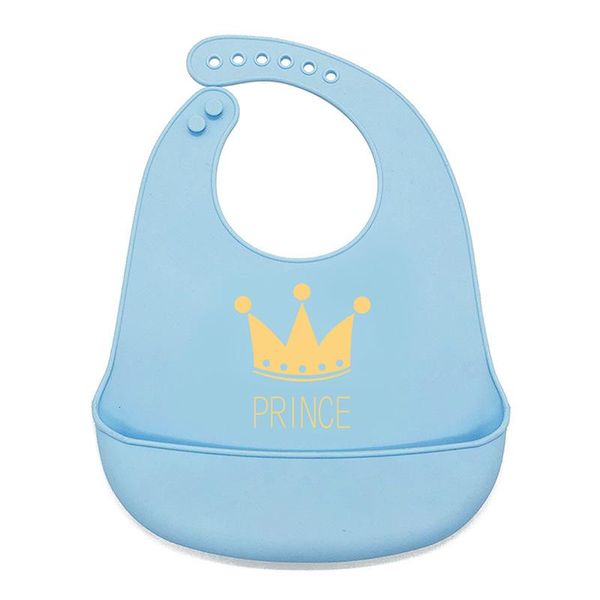 Haarschmuck Baby Lätzchen Wasserdichte Silikon Fütterung Speichel Tuch Born Cartoon Crown Cars Schürzen Junge Mädchen Sachen