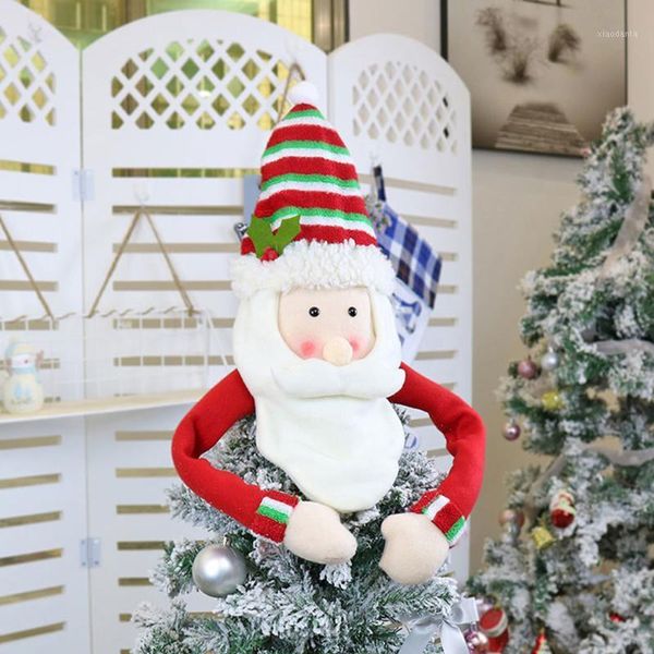 

christmas decorations holiday party decoration home cute elk non-woven cloth snowman pendant lovely hug hat supplies tree er ornament