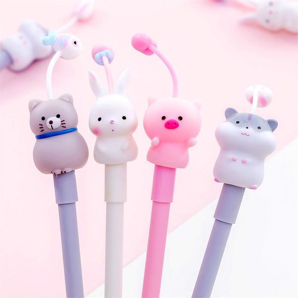 

ballpoint pens 1pcs antennal animal creative cute plastic ball pen school office gifts supplies promotional, Blue;orange