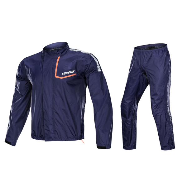 

raincoats lyschy men's motorcycle rain coat waterproof motorcyclist motorbike suit rainproof clothing for outdoor sports