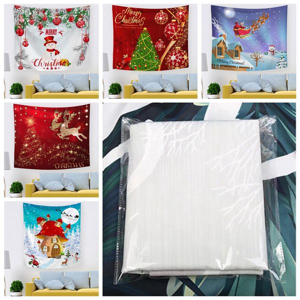 40 designs cobertores Hallowmas Dia de Ação de Graças Cobertor de Natal Tapeçarias festivas para adultos e filhos de parede Pendurado tapetes YHM85-1-ZWL