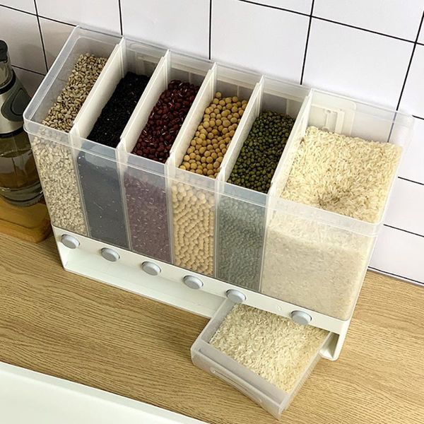 

whole grains rice bucket wall-mounted storage tank out bottles & jars