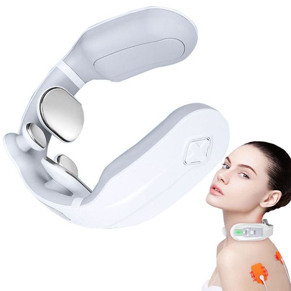 

cervical massager electric pulse compress neck soreness relief physiotherapy massage relax therapy relief pain tool raben