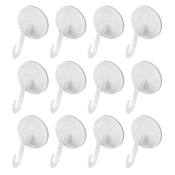 

15pcs traceless door hooks punch coat hooks suck cup towel for home