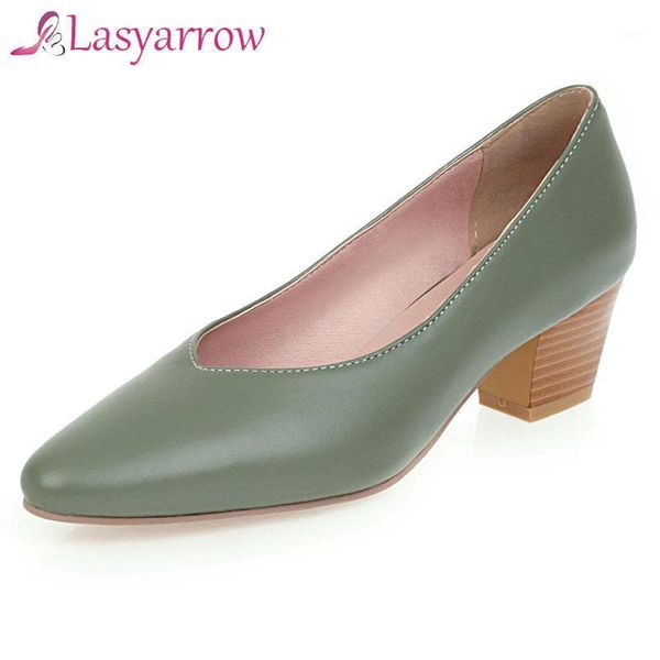 

dress shoes lasyarrow women simple girls yellow black pumps ladies pointed toe square high heels casual work office female1
