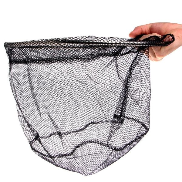 

fishing accessories the strong stainless steel rod can fold black cloth net, so long as it catches fish, is not very convenient