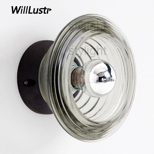 

wall lamp pressed glass bowl sconce modern lighting nordic porch foyer lounge staircase el bar restaurant vanity light